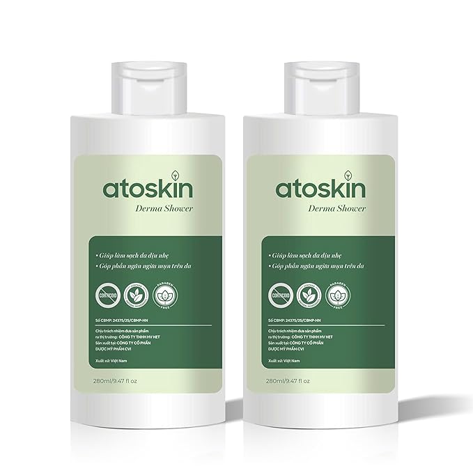 Atoskin Derma Shower – Advanced Folliculitis Body Wash (9.47 oz)