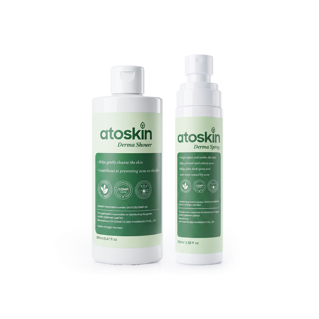 Atoskin Derma Spray – Advanced Folliculitis & Back Acne Treatment Spray (3.38 oz)