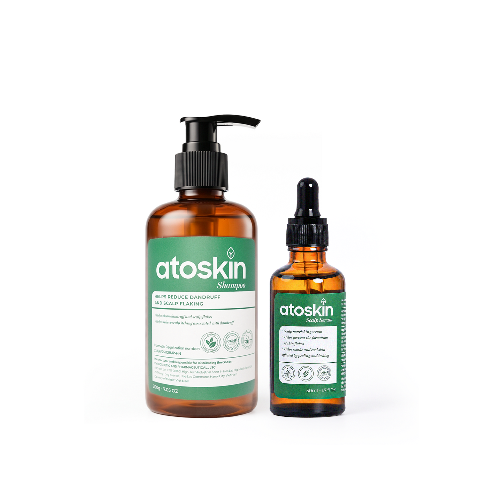 Atoskin Shampoo for Seborrheic Dermatitis & Folliculitis-Prone Scalp