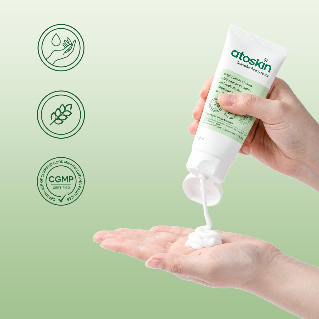 Atoskin Intensive Hand Cream – Deep Moisturizing & Brightening (2.12oz)
