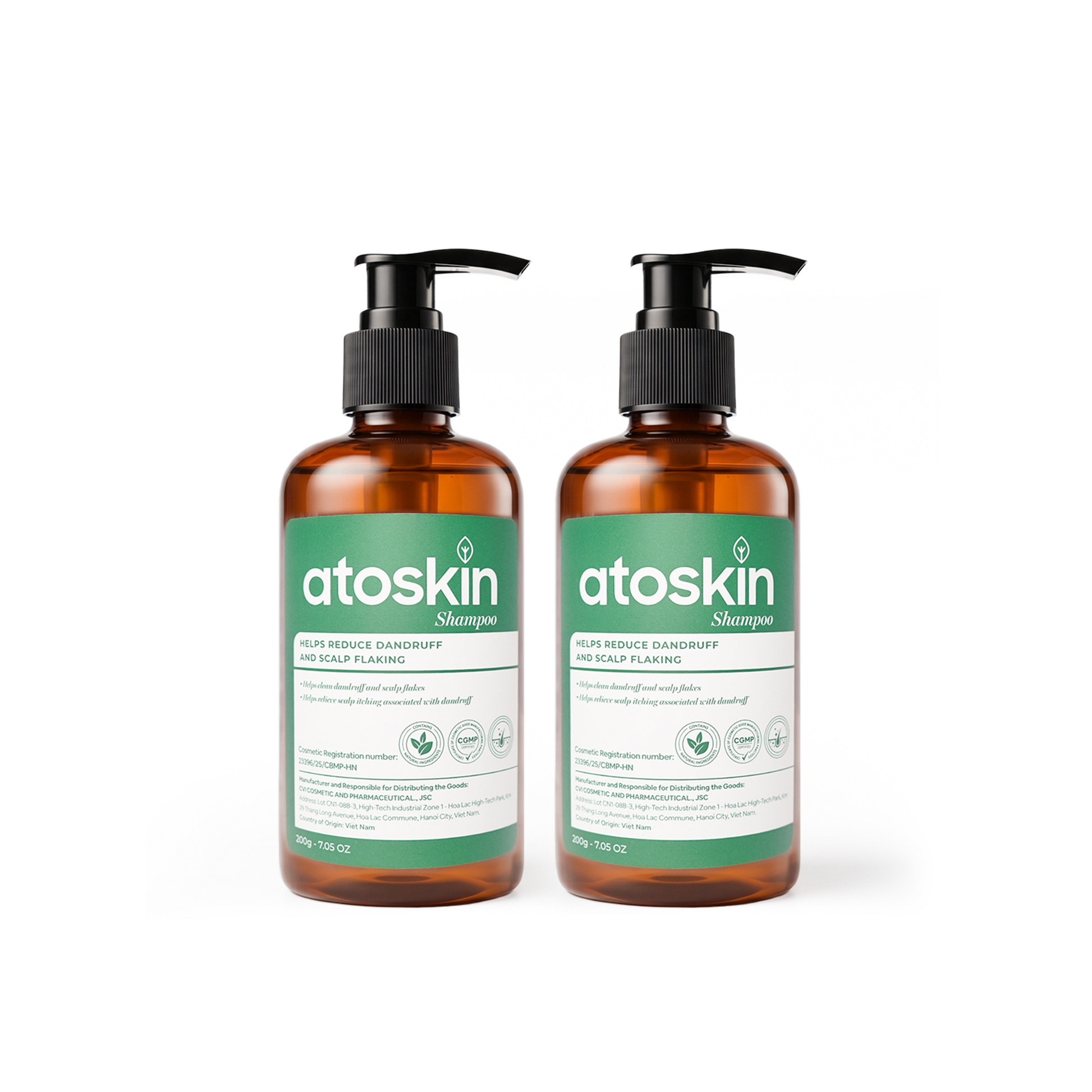 Atoskin Shampoo for Seborrheic Dermatitis & Folliculitis-Prone Scalp