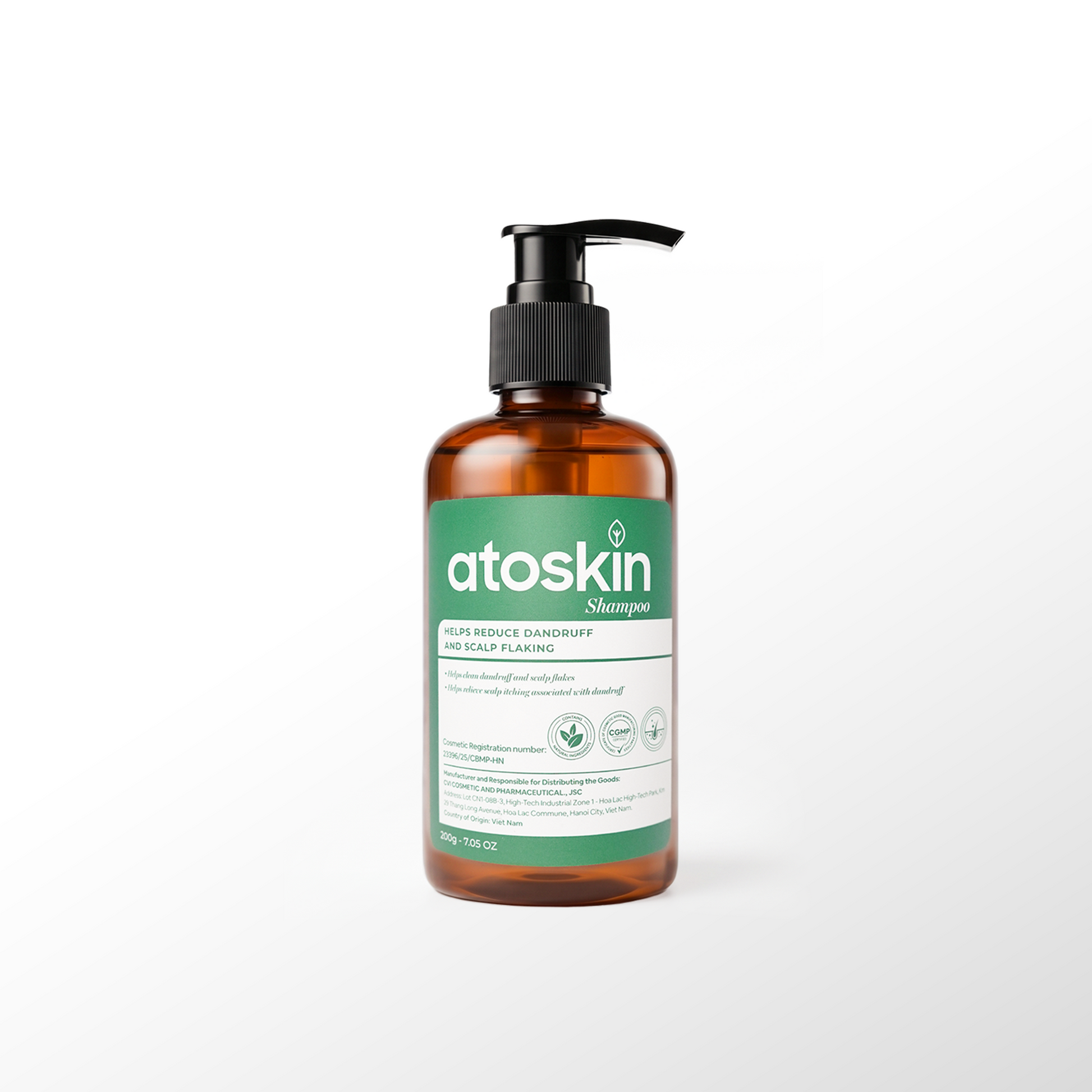 Atoskin Shampoo for Seborrheic Dermatitis & Folliculitis-Prone Scalp