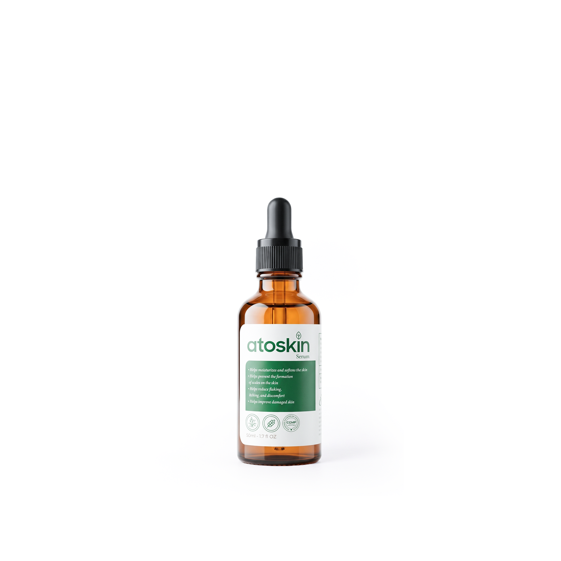 Atoskin Serum - for Eczema, Psoriasis, Itchy Skin and Dermatitis Irritation (1.7 fl oz)
