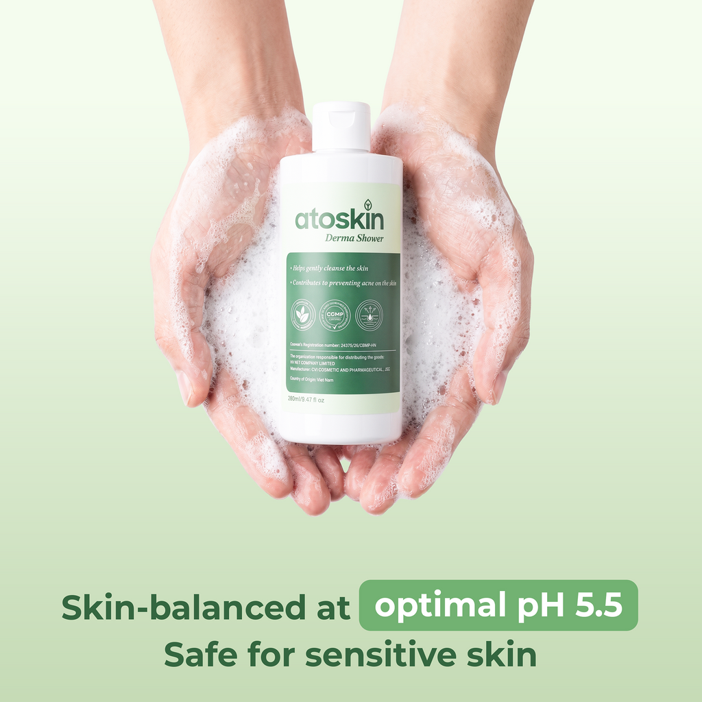 Atoskin Derma Shower – Advanced Folliculitis Body Wash (9.47 oz)
