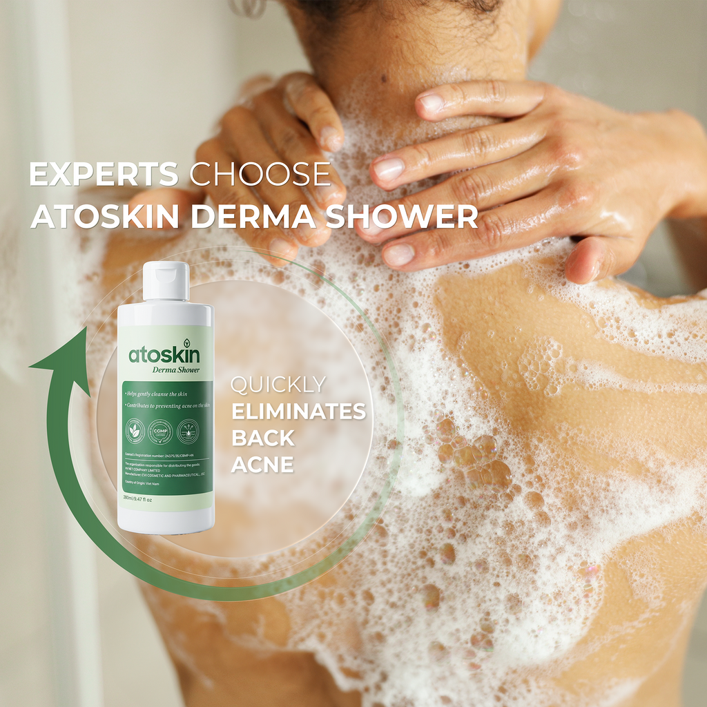 Atoskin Derma Shower – Advanced Folliculitis Body Wash (9.47 oz)