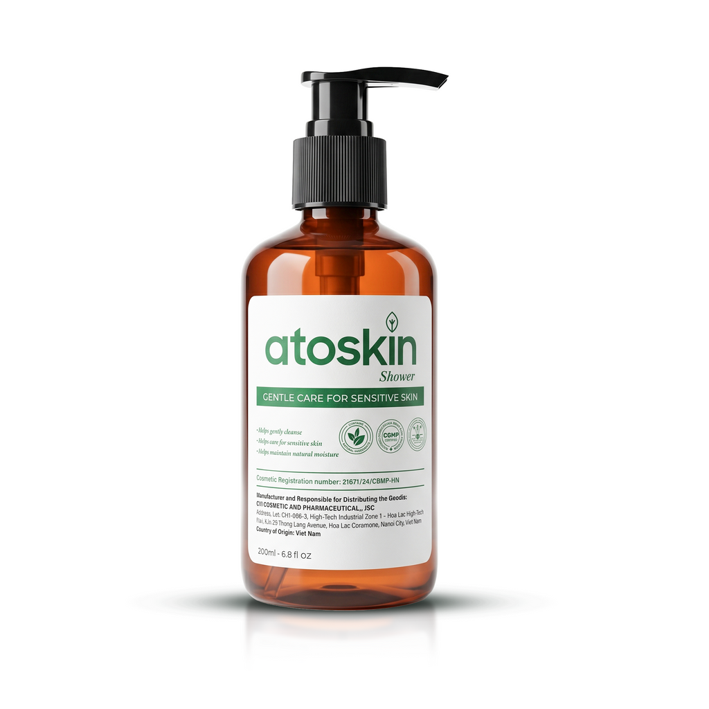 Atoskin Shower - for Eczema, Psoriasis, Dermatitis, and Anti-Itch Relief (6.8 oz)