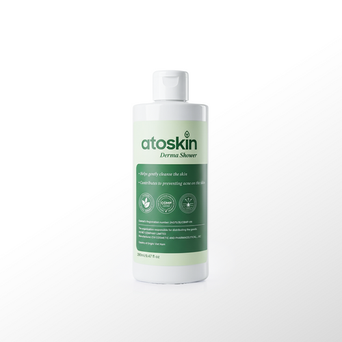 Atoskin Derma Shower – Advanced Folliculitis Body Wash (9.47 oz)