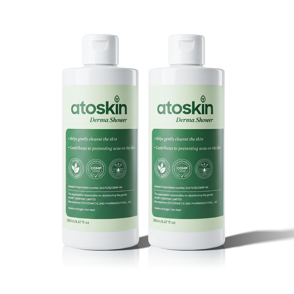 Atoskin Derma Shower – Advanced Folliculitis Body Wash (9.47 oz)