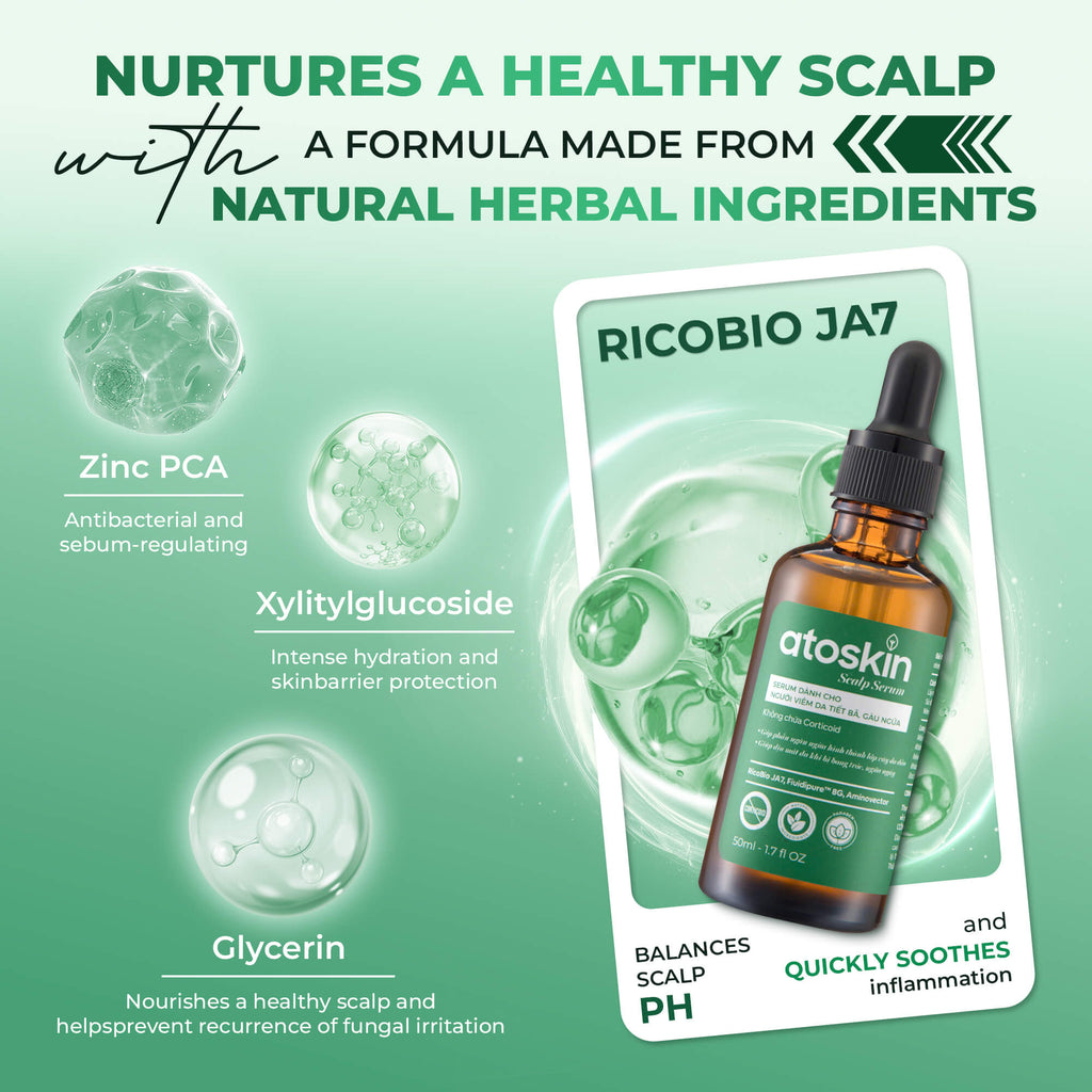 Atoskin Scalp Serum – Lightweight Leave-On Scalp Care (1.7 fl oz)