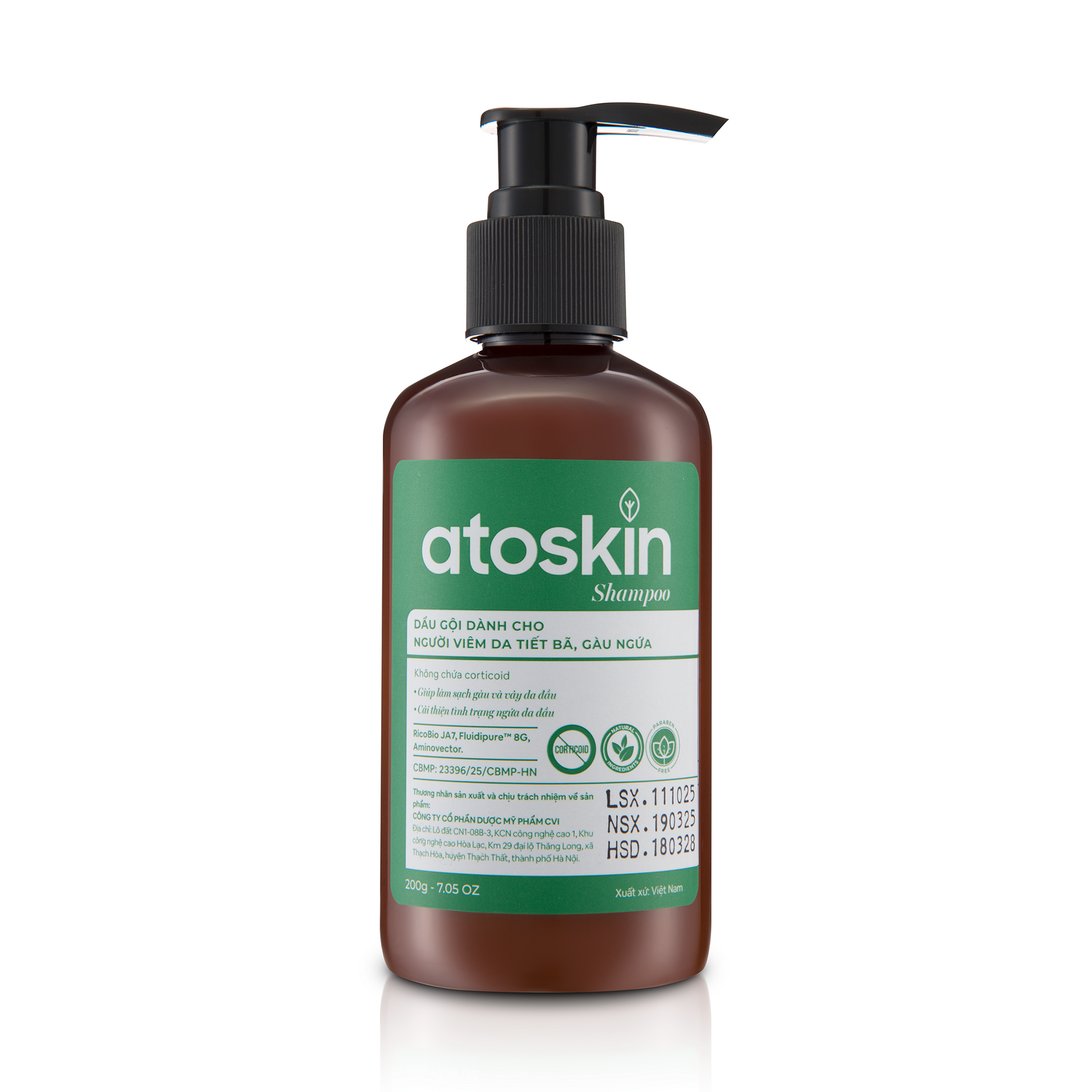 Atoskin Shampoo – for Seborrheic Dermatitis - Helps Reduce Oil & Improve Scalp Comfort (6.76 fl oz)