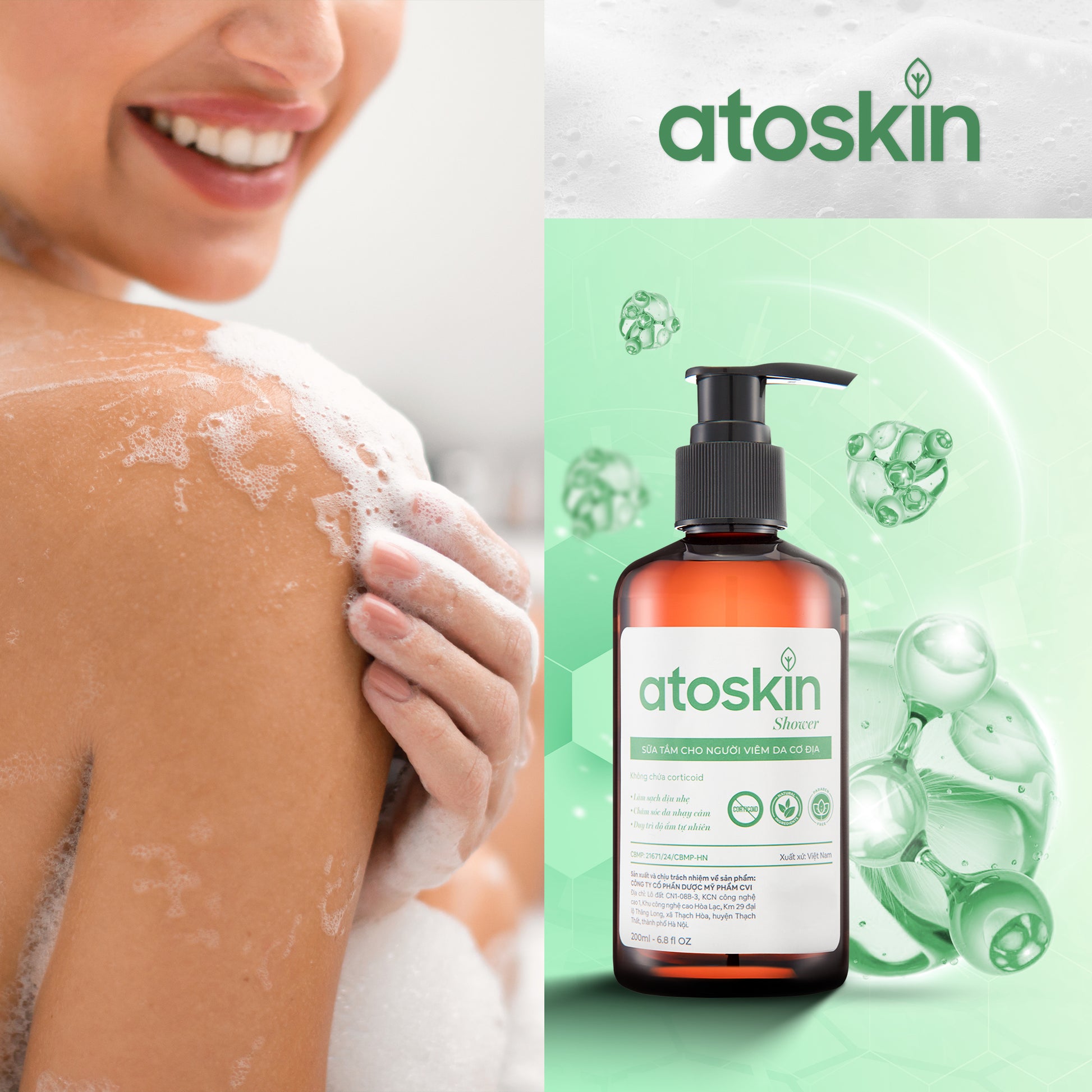Atoskin – Specialized Body Wash for Eczema, Psoriasis & Dermatitis-Prone Skin