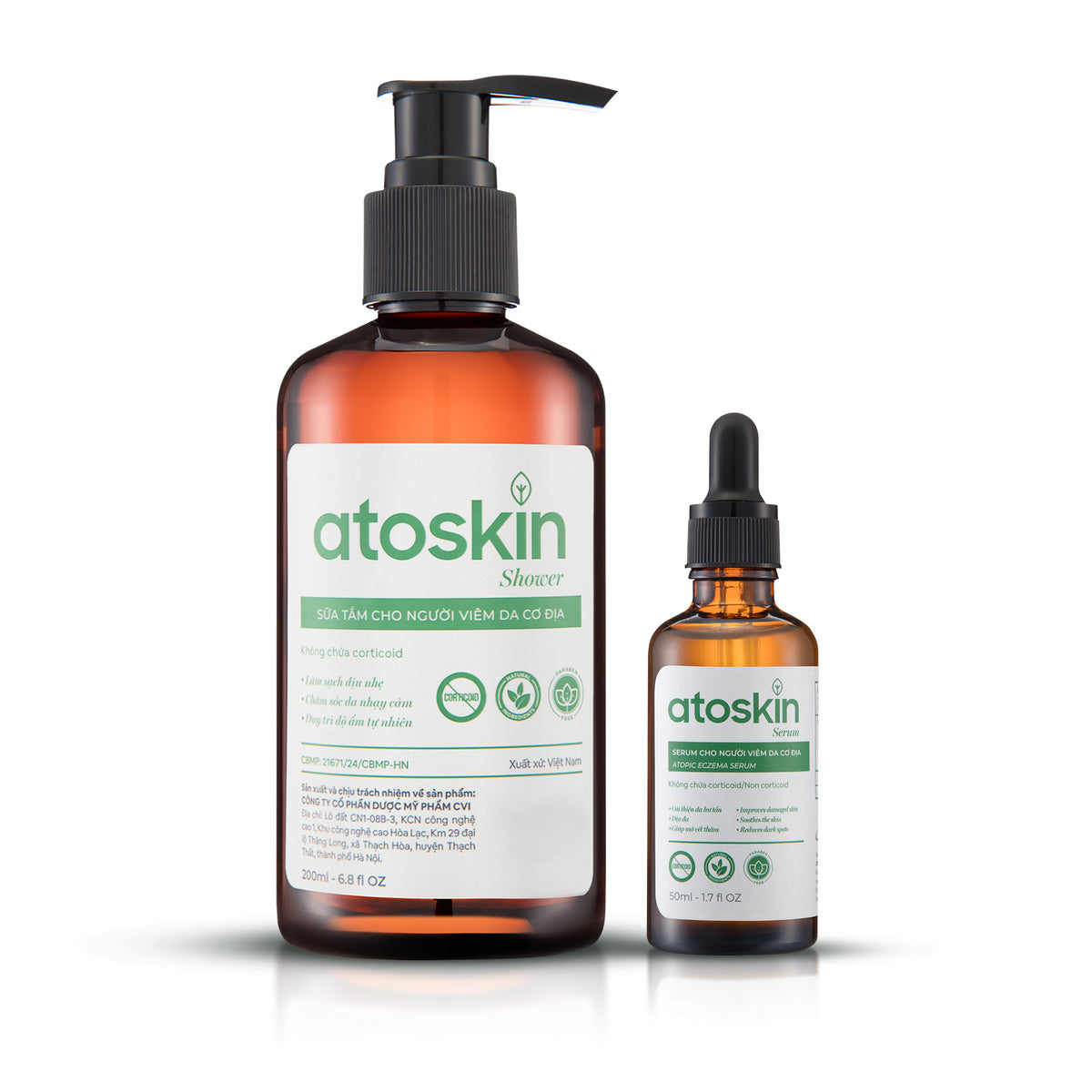 Atoskin Shower - for Eczema, Psoriasis, Dermatitis, and Anti-Itch Relief (6.8 oz)