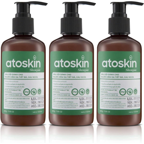 Atoskin Shampoo for Seborrheic Dermatitis & Folliculitis-Prone Scalp